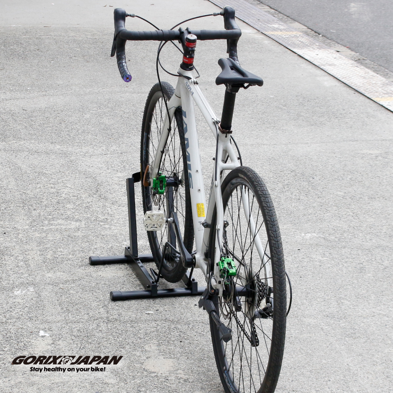 送料無料 自転車 スタンド 室内 屋外 1台 ロードバイク 倒れない 転倒防止 自転車スタンド クロスバイク E-bike 駐輪 ガレージ 駐輪場 ゴリックス(EZLock) | GORIX | 10