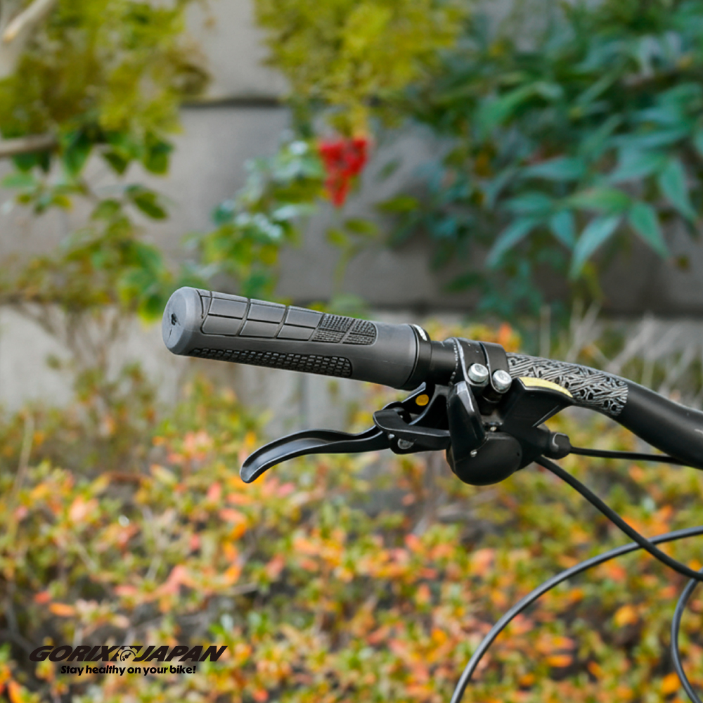 GORIX 自転車 グリップ 丸型 ロックオン TPR 滑りにくい 軽量 クロス