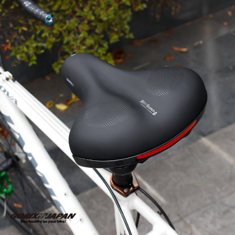 GORIX 自転車 サドル 痛くない 肉厚 クッション 幅広 クロスバイク ママチャリ 電動自転車 防水 GC-DryMax C2 関連画像2