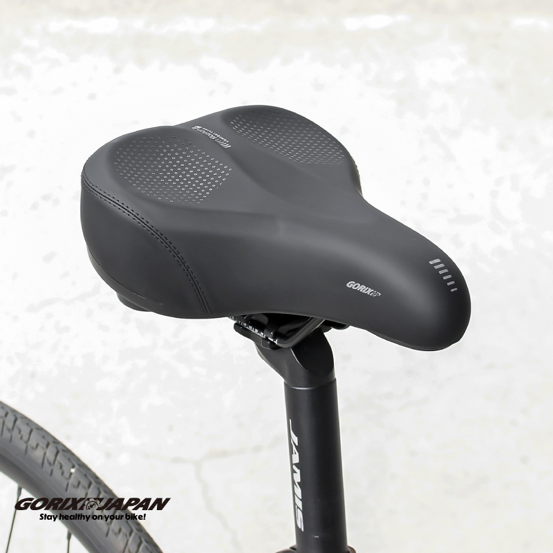 GORIX 送料無料 サドル 自転車 お尻が痛くない 肉厚 超幅広 分厚い
