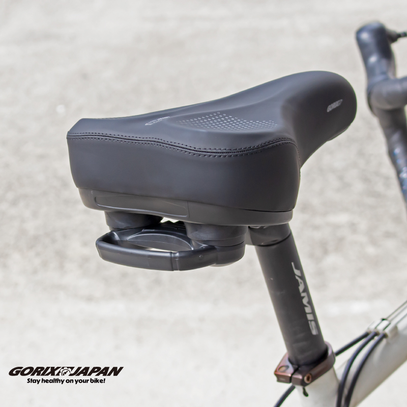 GORIX 送料無料 サドル 自転車 お尻が痛くない 肉厚 超幅広 分厚い