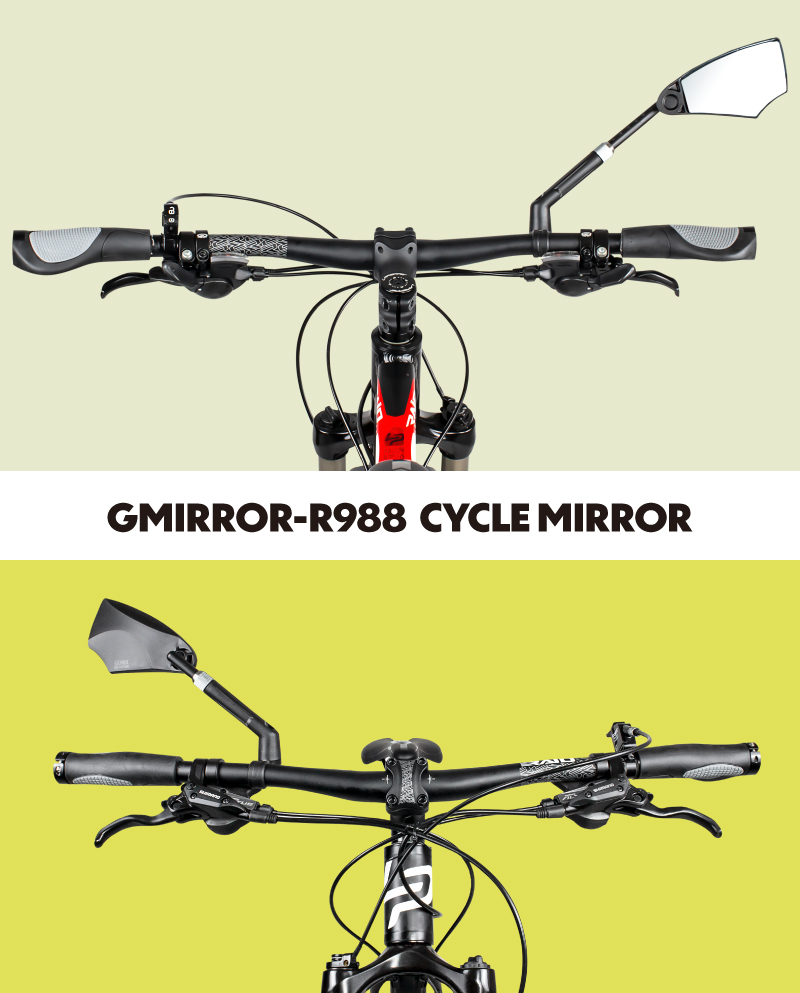 サイクルミラー 自転車用ミラー 右 HD高い視認性 サイドミラー 平面 ロング バックミラー 可動 調整 六角取付(GMIRROR-R988) GORIX ゴリックス｜gottsu｜06