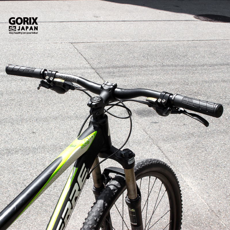 自転車グリップ GORIX ゴリックス 筒型(丸)グリップ クロスバイク mtb (GQG11)ハンドルグリップ 滑り止め ロックオン グリップ交換 ブラック｜gottsu｜03