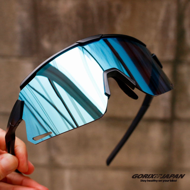 スポーツサングラス 曇り止め メンズ UV 紫外線カット 耐衝撃性