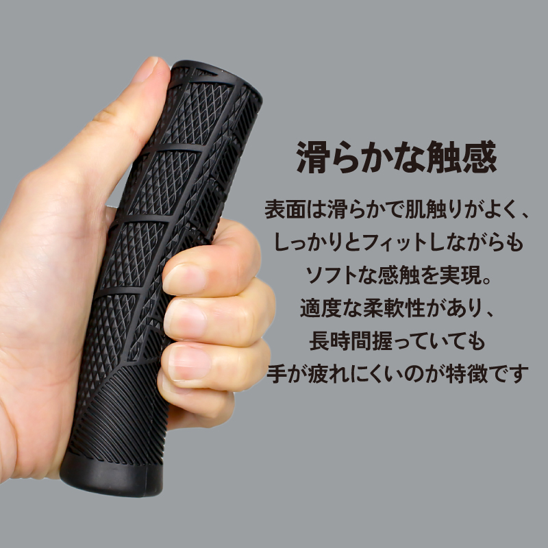 GORIX 自転車 グリップ シリコン 自転車グリップ ハンドル 衝撃吸収
