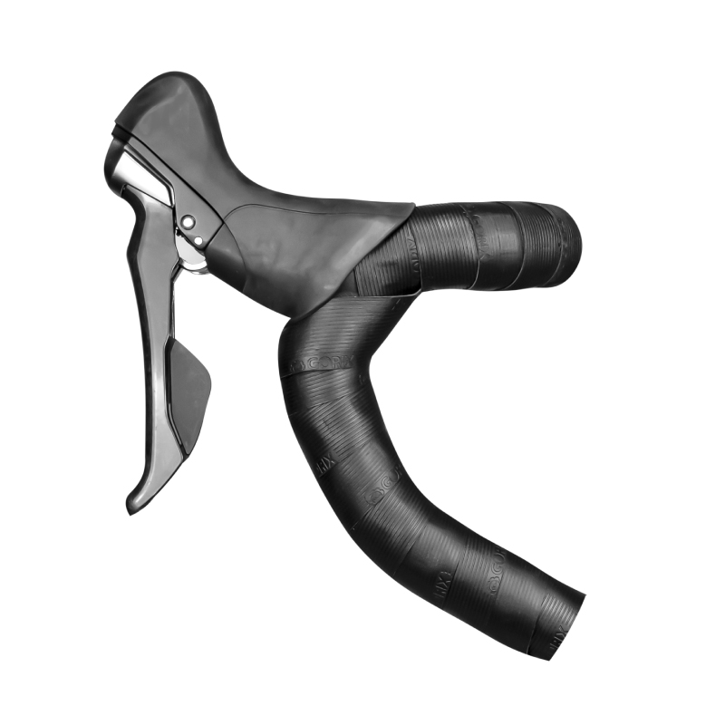 GORIX バーテープ ロードバイク 自転車 厚手 2.2mm ブラック 溝