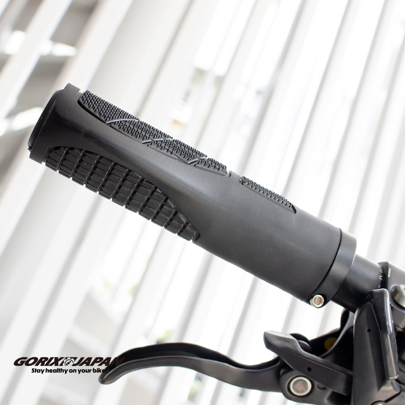 GORIX 自転車 グリップ クロスバイク べたべたしない エルゴ 129mm