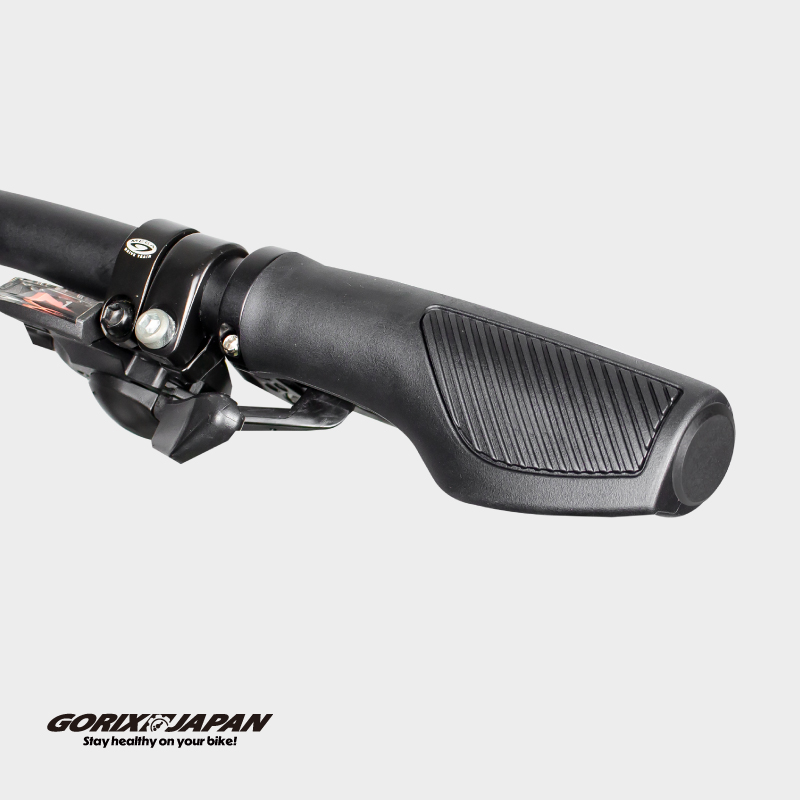 GORIX 自転車グリップ エルゴグリップ 132mm 衝撃吸収 グリップ力