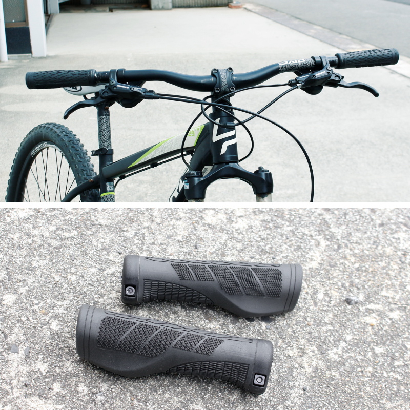 GORIX 自転車グリップ エルゴグリップ 131.6mm 衝撃吸収 べたつかない