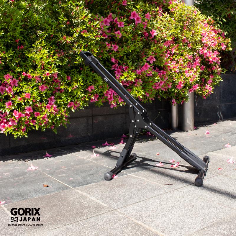 GORIX ゴリックス 自転車 スタンド 室内 サイクルスタンド スライド式 横置き 倒れない 安定 可変 20-29インチ 折畳式 1台用 (GX-023V) 自転車スタンド｜gottsu｜12
