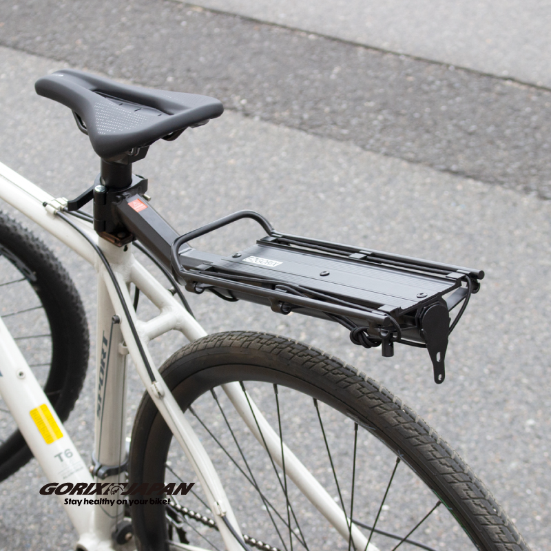 【GORIX 公式】自転車 リアキャリア シートポスト固定 クイック式 工具不要 軽量 荷台 ロードバイク クロスバイク MTB ミニベロ 後付け (GX-671)送料無料 関連画像3