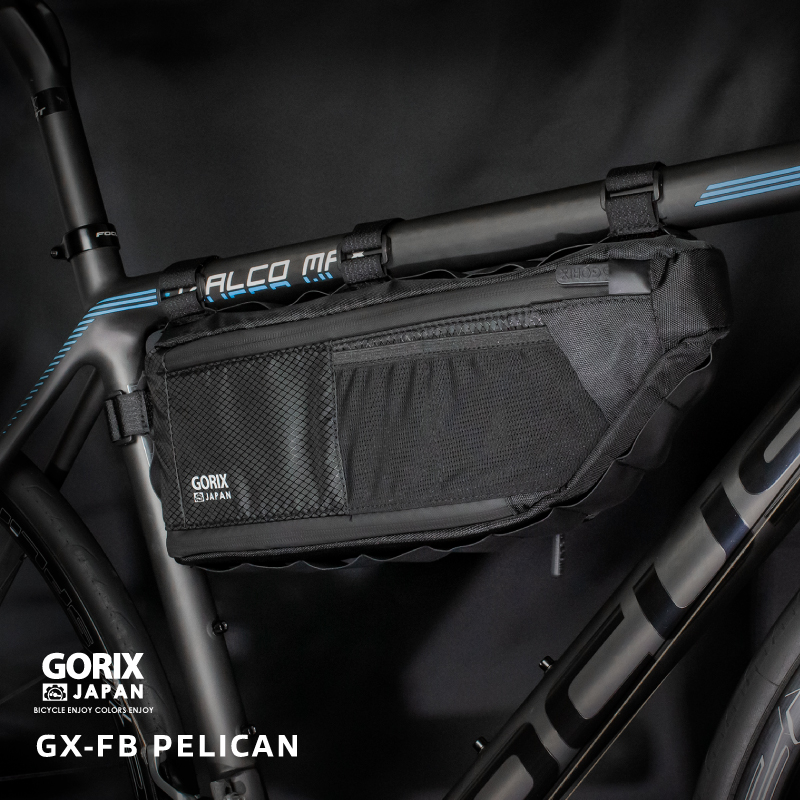 【あすつく】GORIX フレームバッグ 自転車 ロードバイク 拡張  撥水防水 (GX-FB PELICAN)大容量3.5L おしゃれ トップチューブバッグ トライアングル｜gottsu｜16