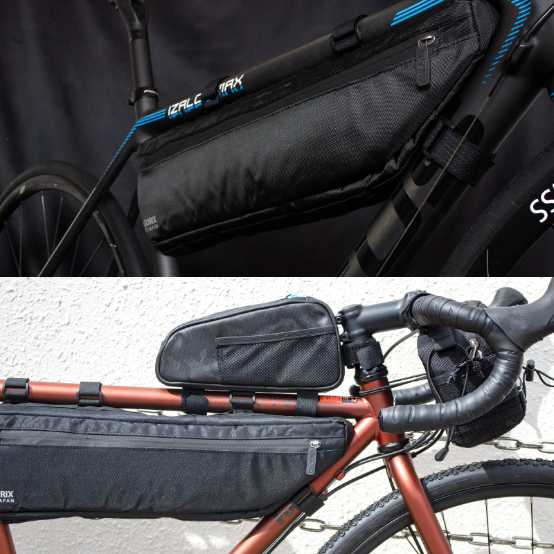 【あすつく】GORIX フレームバッグ ロードバイク 自転車 撥水加工防水ジッパー (GX-FB SLOTH)大容量 3.5L 細い 反射 トップチューブバッグ トライアングルバッグ｜gottsu｜14