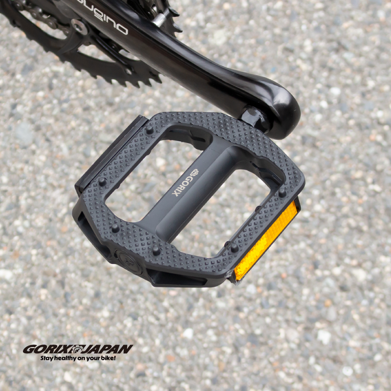 GORIX ペダル 自転車 フラットペダル クロスバイク ノンスリップ 滑り