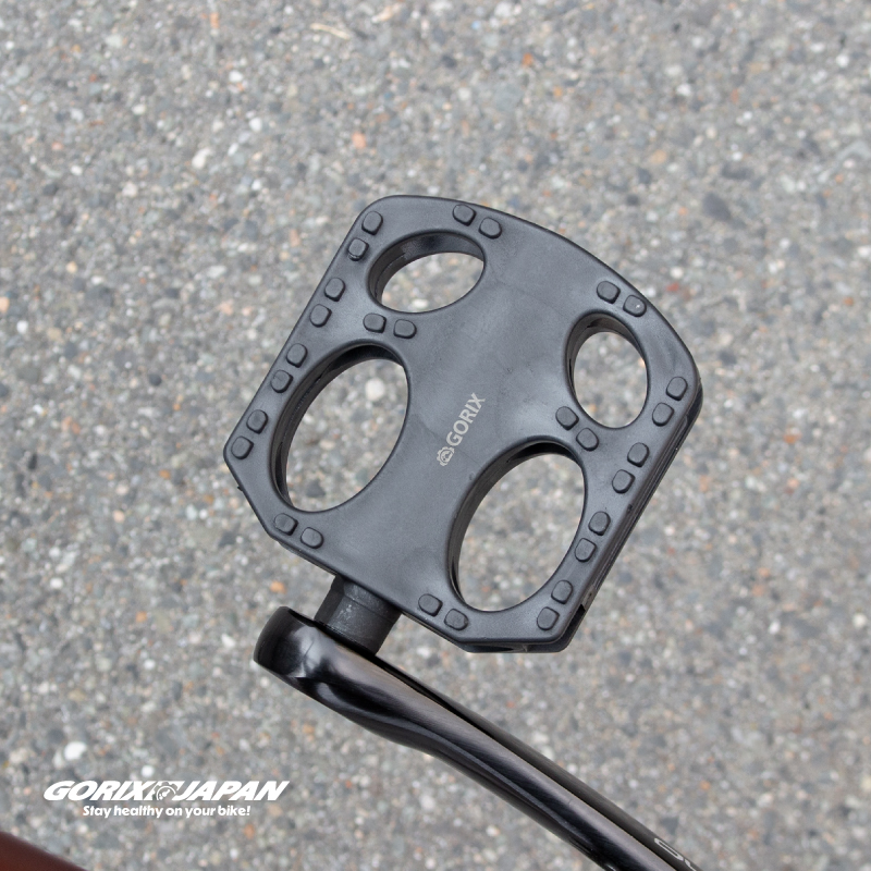 GORIX ペダル 自転車 フラットペダル クロスバイク 反射板 幅広