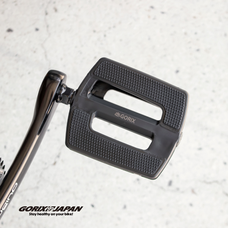 GORIX ペダル 自転車 フラット ノンスリップ クロスバイク 反射板 軽量