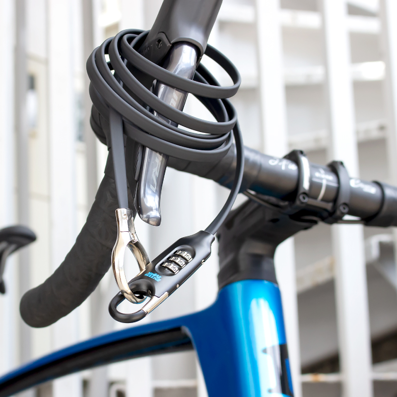 インターマックス 自転車 鍵 ダイヤル式 [長い 1800mm 盗難防止 暗証