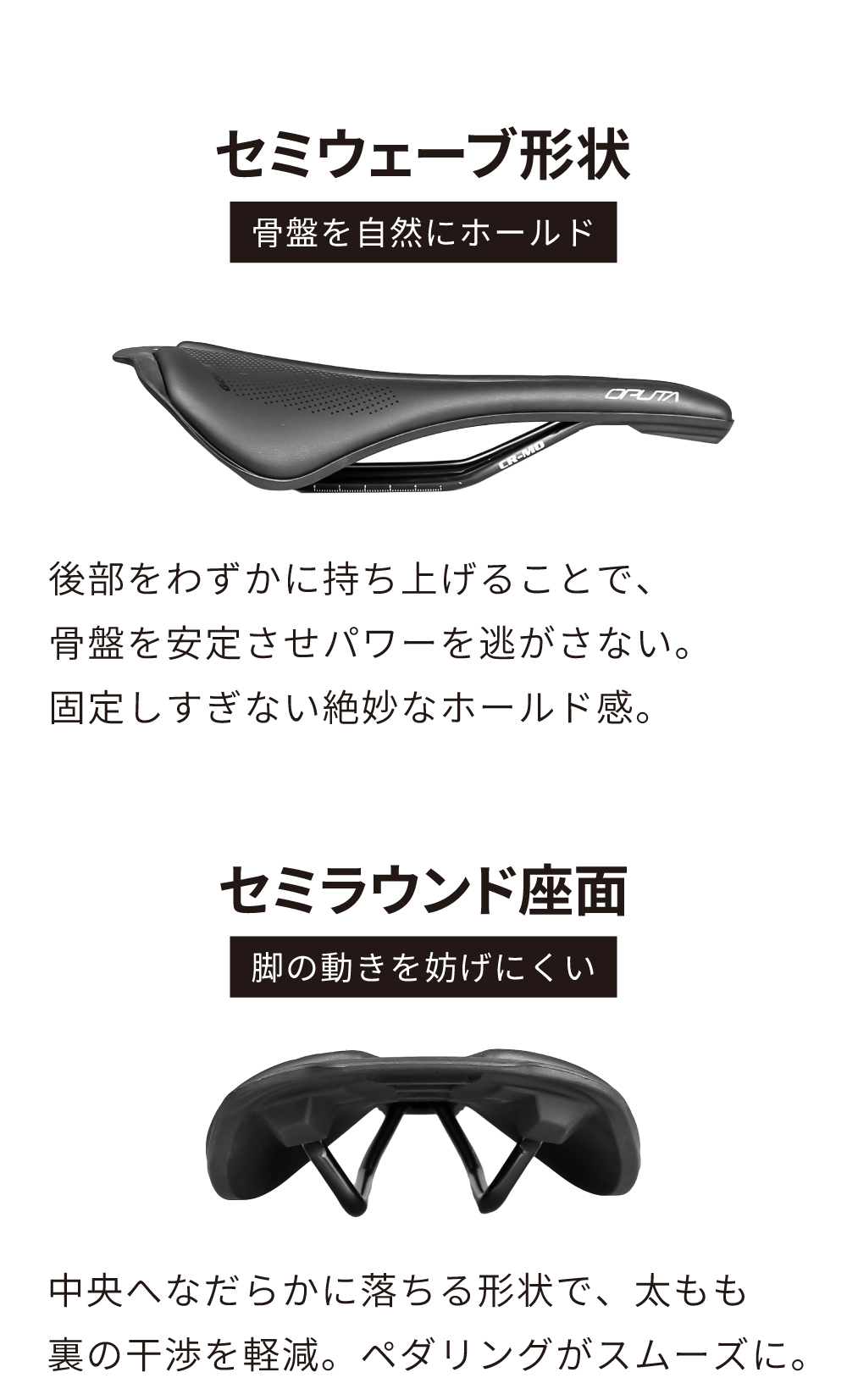 GORIX サドル 自転車 軽量 穴あき ロードバイク クロスバイク 標準幅