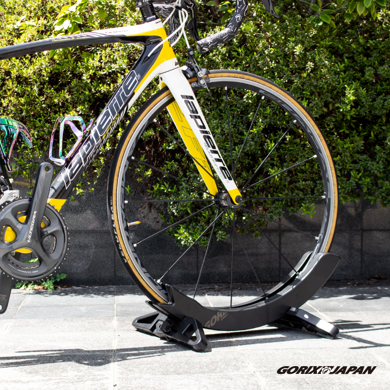 GORIX ゴリックス 自転車スタンド 倒れない 差し込み式 ロードバイク クロスバイク MTB ミニベロ タイヤ幅 調整 車載 室内 屋外 1台用 QUICK PARK 関連画像2