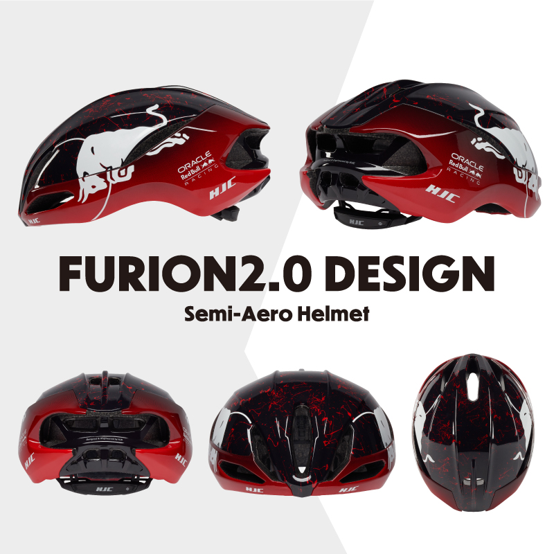 HJC ヘルメット 自転車 [ORACLE RedBull RACING/レッドブル/限定カラー/FURION 2.0] ロードバイクヘルメット  スペシャルエディション 軽量 通気性 かっこいい