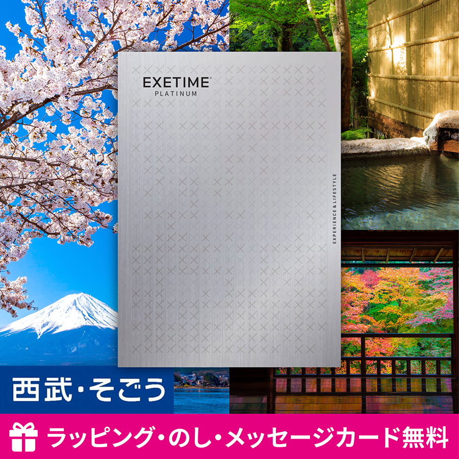 カタログギフト EXETIME PLATINUM 20 エグゼタイム 体験 旅行 内祝い 快気祝い 百貨店 結婚 誕生日 出産内祝い 結婚祝い 結婚式 引き出物 お返し 新築祝い