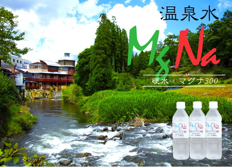 温泉水マグナ300 500ml 24本入 産地直送 現地よりメーカー直送でお届け