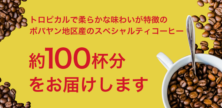 約100杯分お届けします