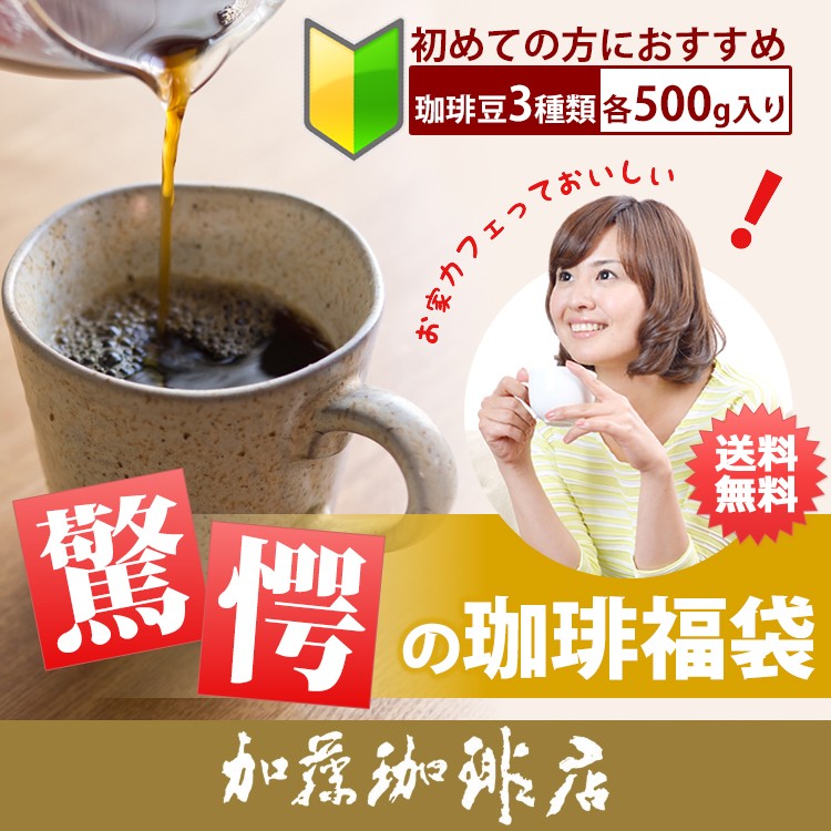 グルメコーヒー豆専門!加藤珈琲店[500gお得袋]濃くあまエクストラ