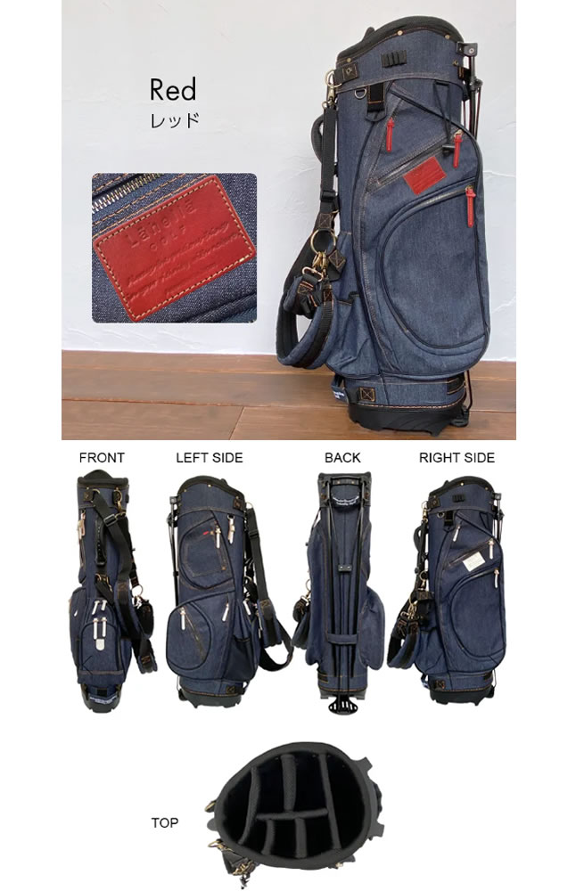ラヘラゴルフ lahella golf デニムスタンドキャディバッグ8.5インチ(46