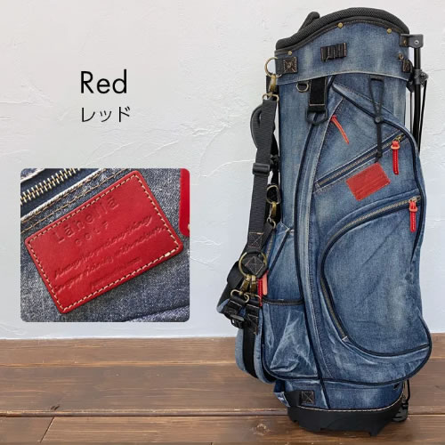 ラヘラゴルフ lahella golf ヴィンテージデニムスタンドキャディバッグ 8.5インチ 本体カラー/ネイビー(レザーカラー：3色) L511 | Lahella golf | 01