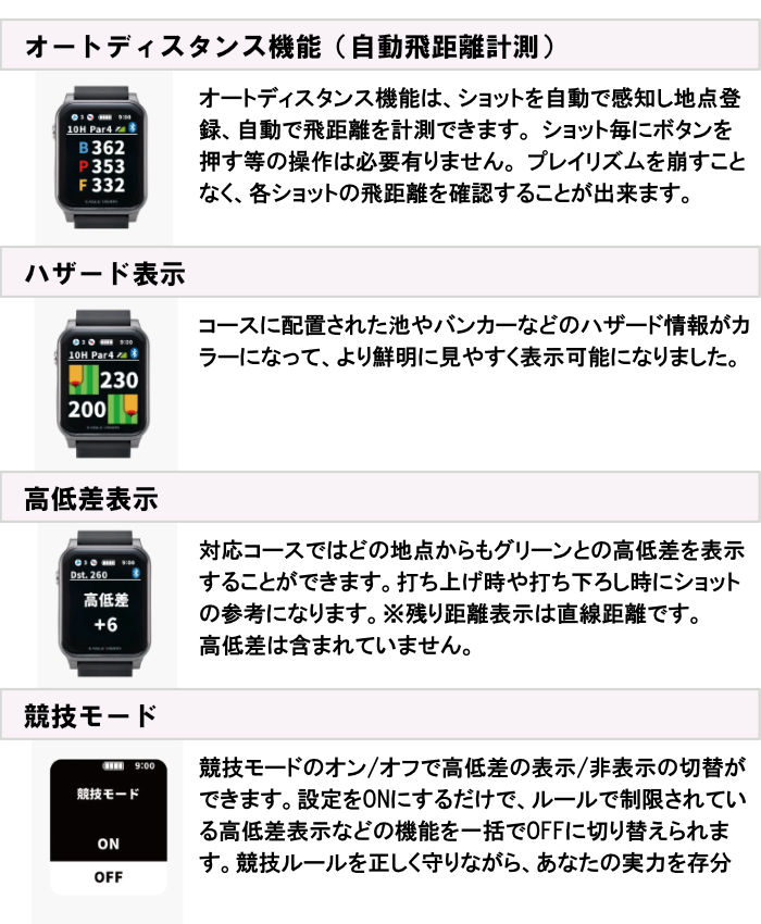 EAGLE VISION イーグルビジョン AX (アクロス) ゴルフ距離測定器 GPS