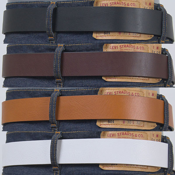 LEVI'S レディース ベルト ベージュ レザー Levi's ベルト Levi's/リーバイス 35mm 本革 ステッチ 帆型