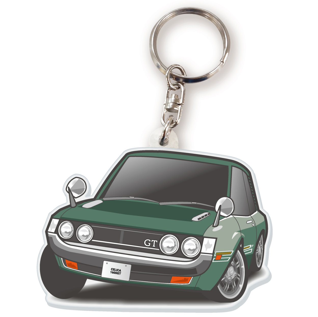 今季一番 カーアクリルキーホルダー トヨタライセンス商品 セリカ1600GT ノベルティグッズ