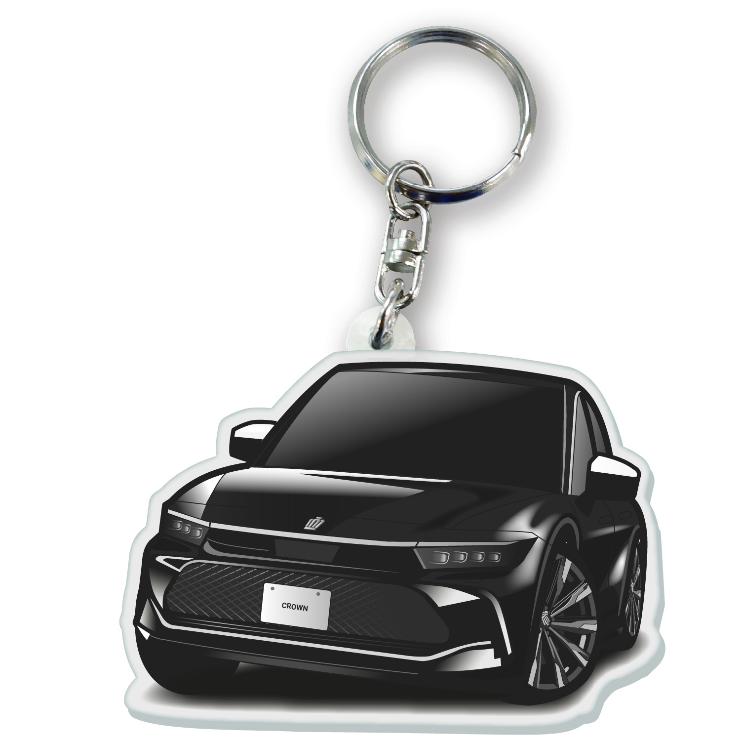 カーアクリルキーホルダー トヨタライセンス商品 クラウンクロス