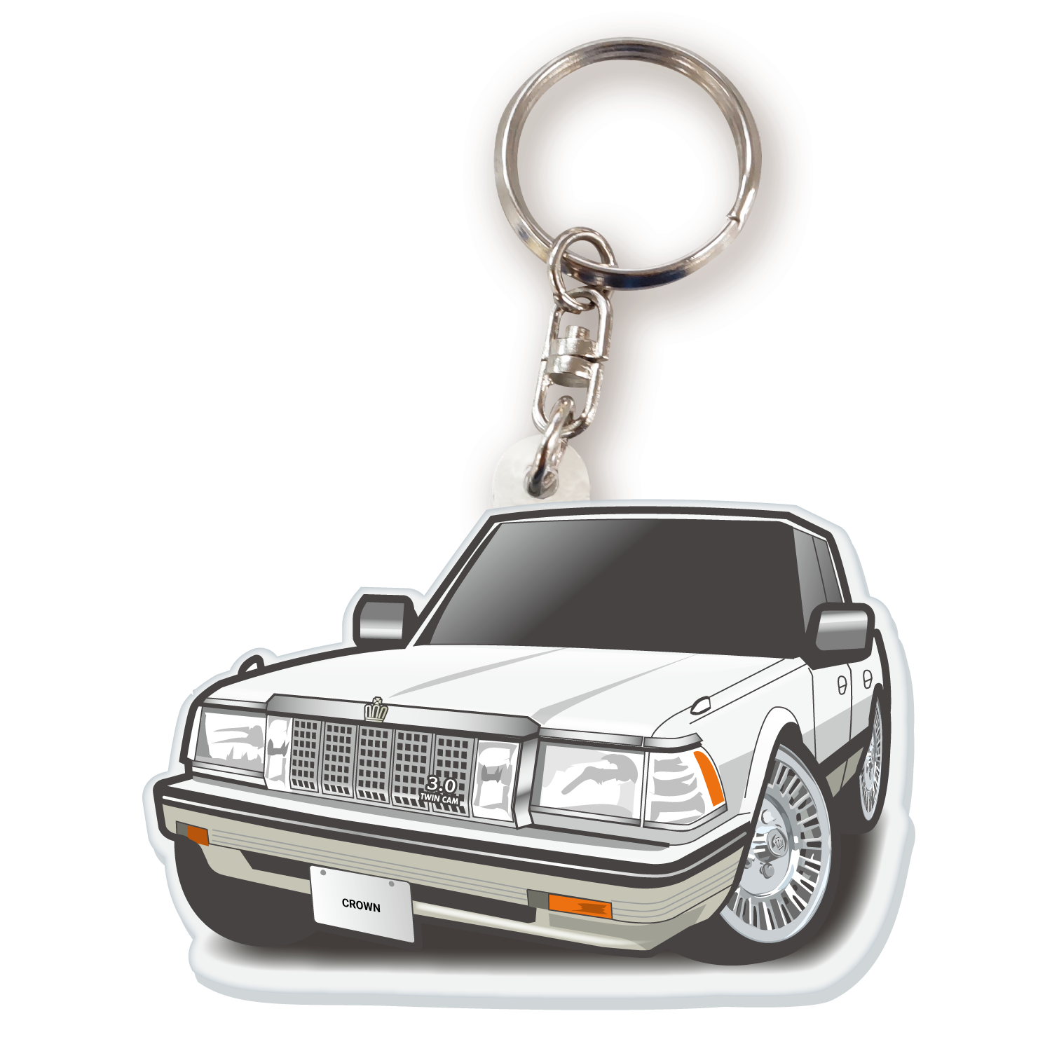 カーアクリルキーホルダー トヨタライセンス商品 クラウン7代目ハード