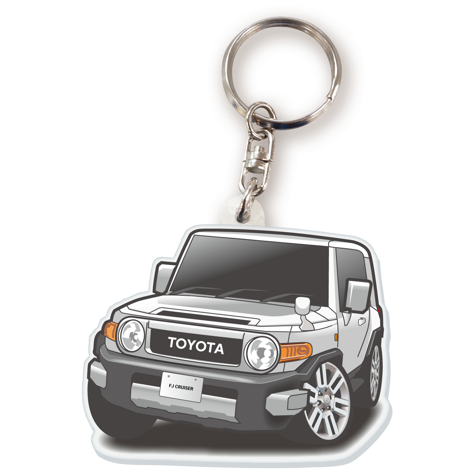 TOYOTA トヨタ ミ二カー　キーホルダー カーアクリルキーホルダー トヨタライセンス商品 FJクルーザー ちび