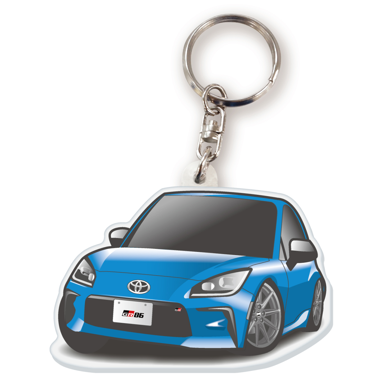 カーアクリルキーホルダー トヨタライセンス商品 GR86 2代目 ちびくる 