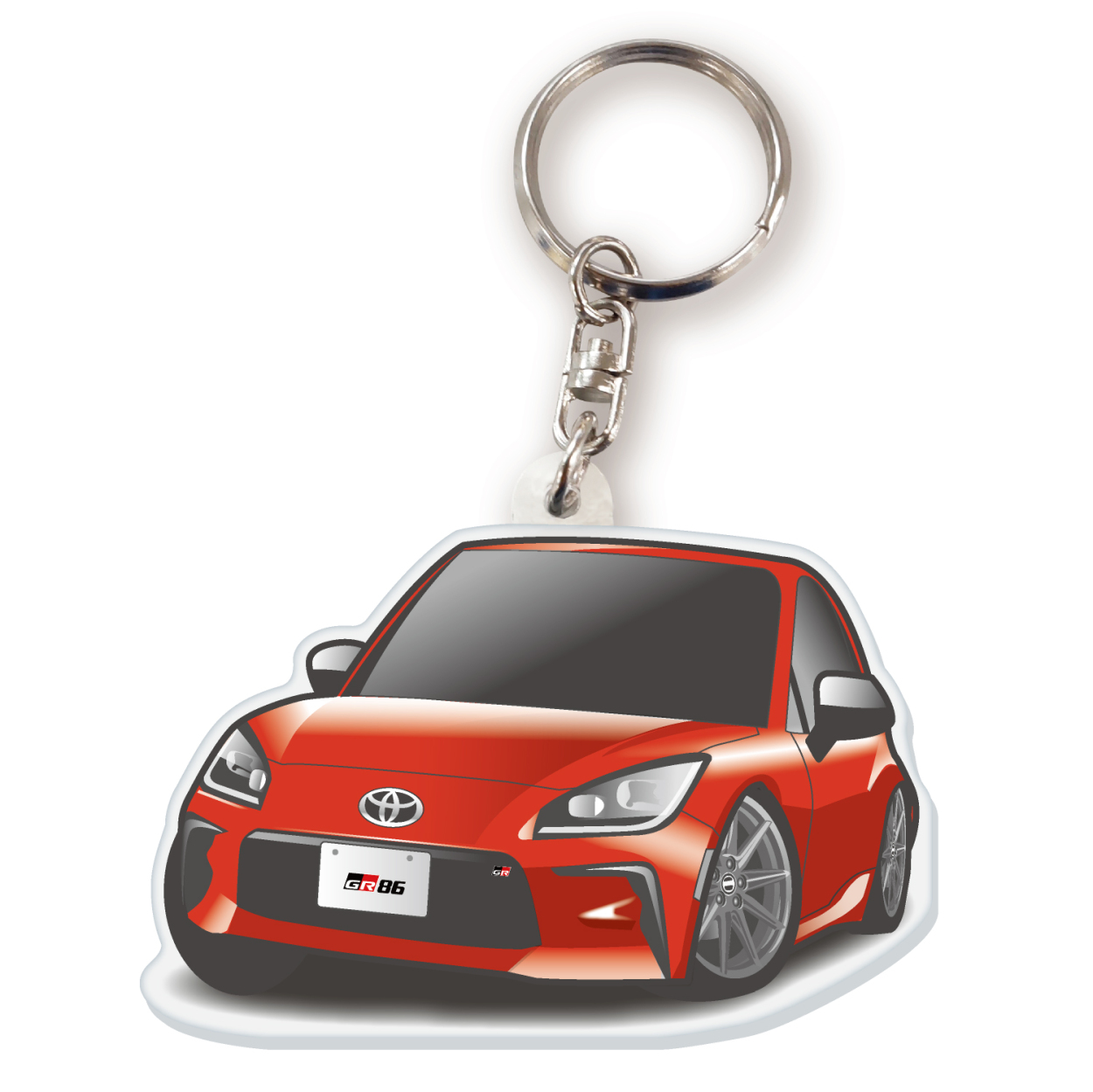 カーアクリルキーホルダー トヨタライセンス商品 GR86 2代目 ちびくる