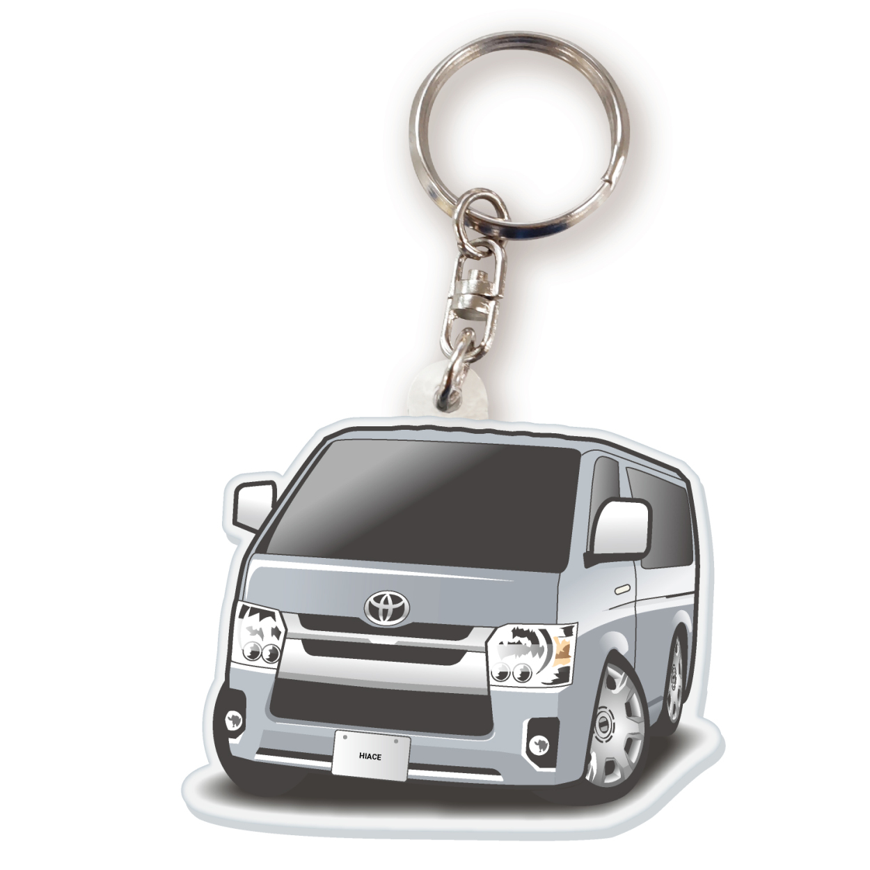 カーアクリルキーホルダー トヨタライセンス商品 ハイエース200系 ちび