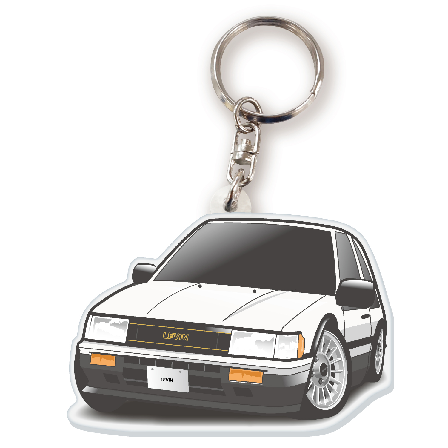 カーアクリルキーホルダー トヨタライセンス商品 カローラレビン