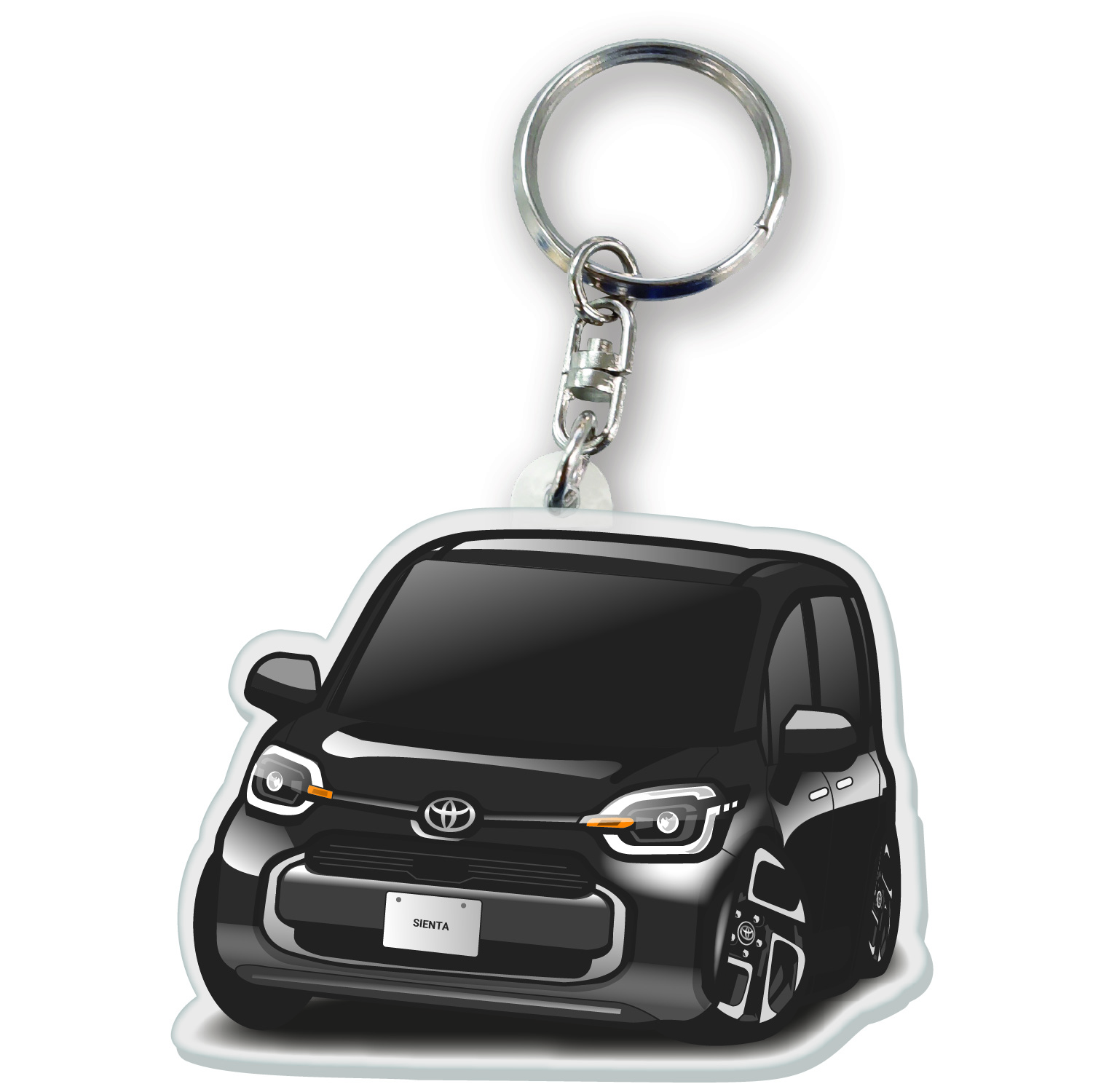 カーアクリルキーホルダー トヨタライセンス商品 シエンタ 3代目 ちび