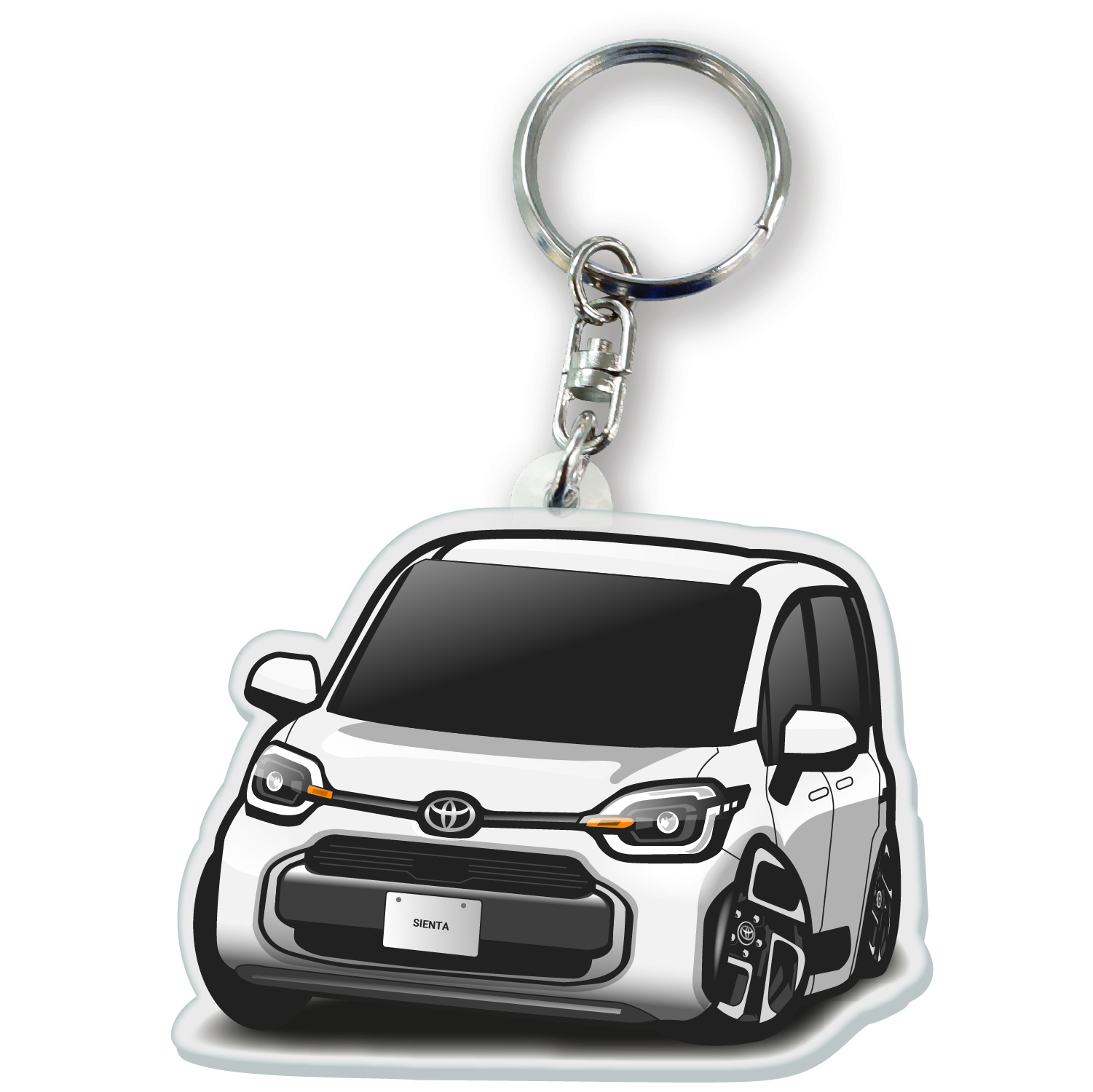 カーアクリルキーホルダー トヨタライセンス商品 シエンタ 3代目 ちび