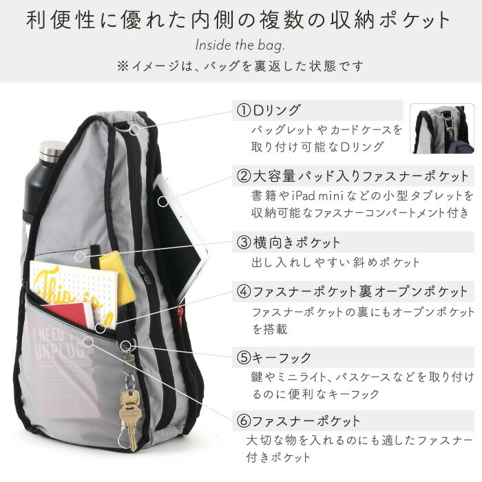 クリアランス ヘルシーバックバッグ HEALTHY BACK BAG プリント