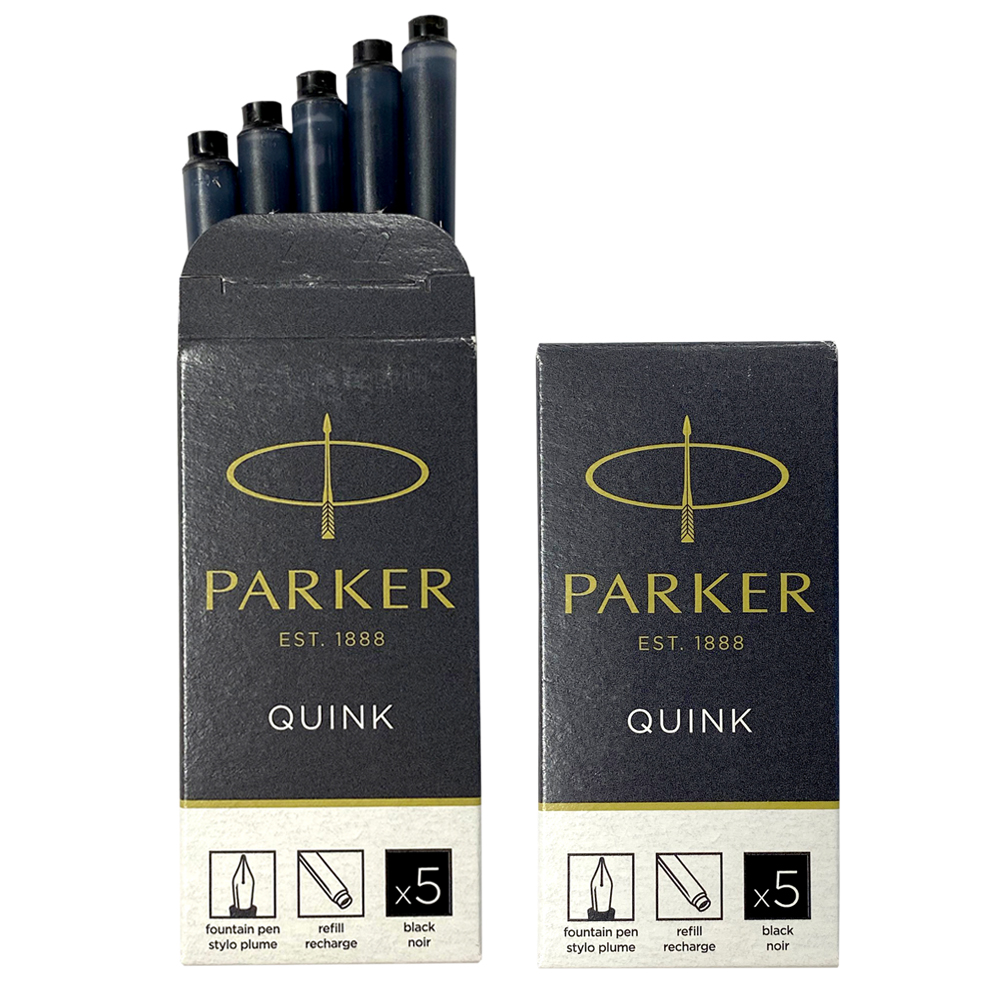 クリックポスト送料無料 パーカー PARKER 万年筆 カートリッジ インク 2箱セット(1箱 5本入り) クインク QUINK インク色:4色展開 リフィル レフィル 日本正規品｜gport｜02