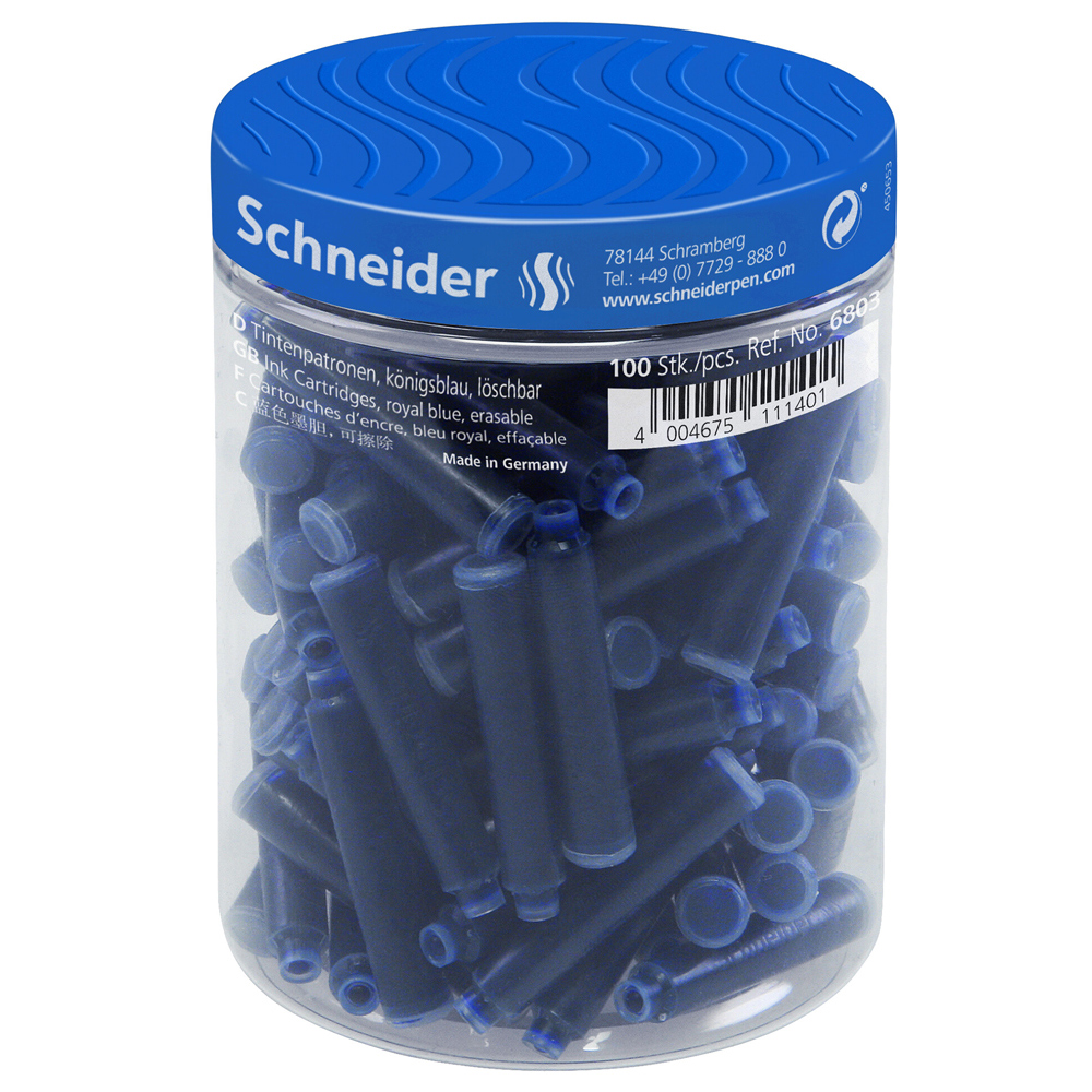シュナイダー Schneider 万年筆 インクカートリッジ セット 100本入り