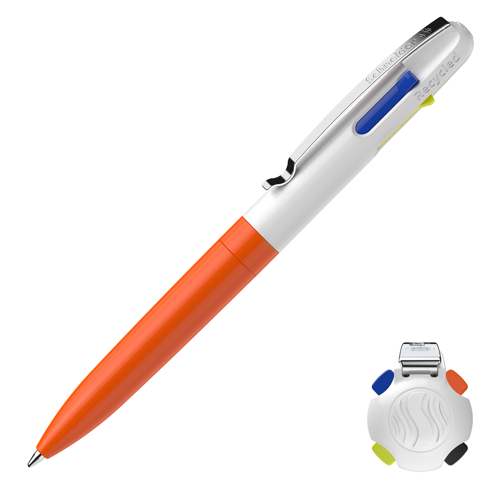 シュナイダー Schneider 4色ボールペン 多色ボールペン M 中字 テイク4