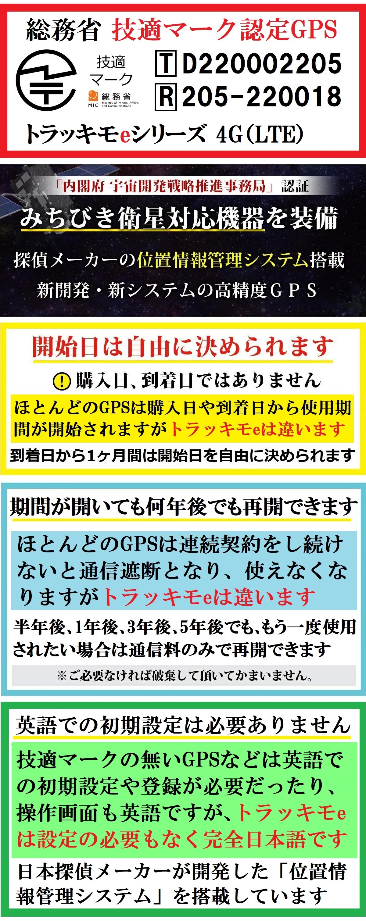 過去最大の大幅値引き開催中！／トラッキモe 10秒検索 高精度