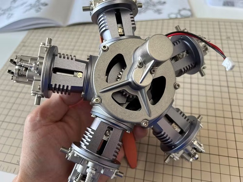楽天市場】飛行機 エンジン 模型 完成品 タービン 回転 出力
