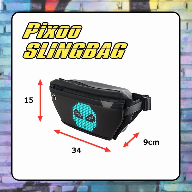 Divoom Pixoo Sling Bag ピクセルアートスリングバッグ 斜め掛け