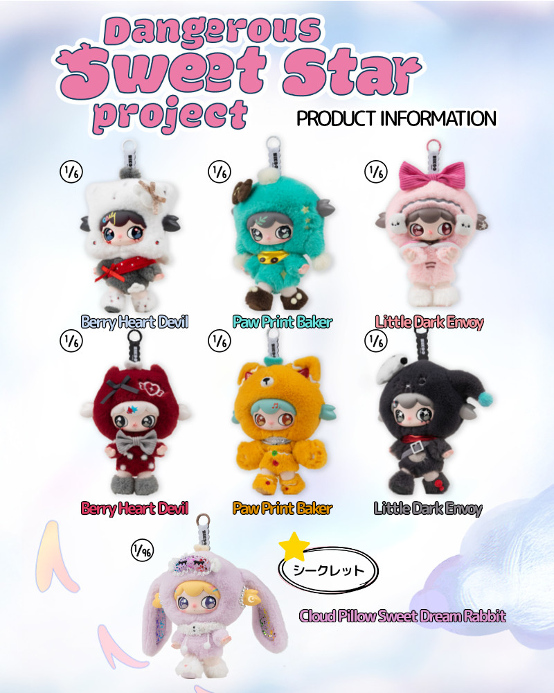 るかわ ぬいぐるみ Lulumi 第2弾 Dangerous Sweet Star Project シリーズ ブラインド